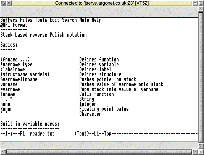 VT52 (emacs)