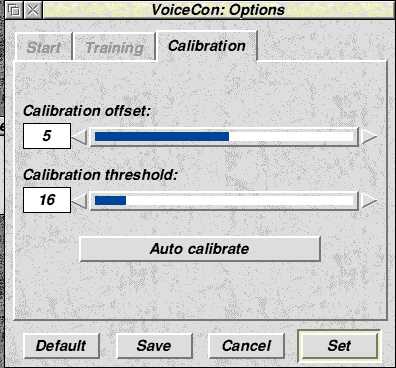 VoiceCon calibration